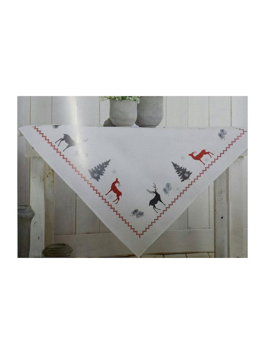 Kedima X735-100 Christmas Fabric Tablecloth Ornament L85xW85cm