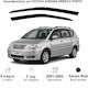 Heko Set of Windbreakers Front Car Dark Fime for Toyota Avensis Verso 2pcs