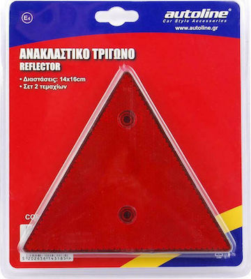 Autoline Truck Reflector Reflective Triangles 15cm 2pcs