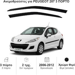 Heko Set Front Dark Fime Car Windbreakers for Peugeot 207 3D 2006+ 2 Pieces 26127 Heko Set Front Dark Fime Car Windbreakers for Peugeot 207 3D 2006+ 2 Pieces 26127
