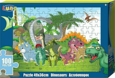 Kids Puzzle Δεινόσαυροι for 6++ Years 100pcs Luna