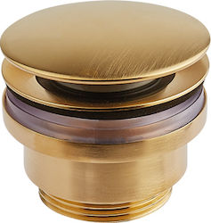 Armando Vicario Clic-Clac Pop Up Messing Ventil für Spülbecken Gold