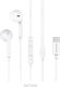 Borofone BM27 Earbuds Handsfree με Βύσμα USB-C Λευκό