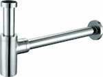 Karag Stainless Steel Siphon Sink with Output 70mm Silver LF9005-CR