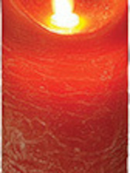 Lianos Christmas Red Battery Candle 15x8cm