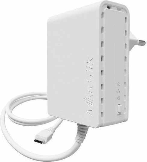 MikroTik PWR-LINE EU Powerline за Жична Връзка и Порт Гигабитов Ethernet