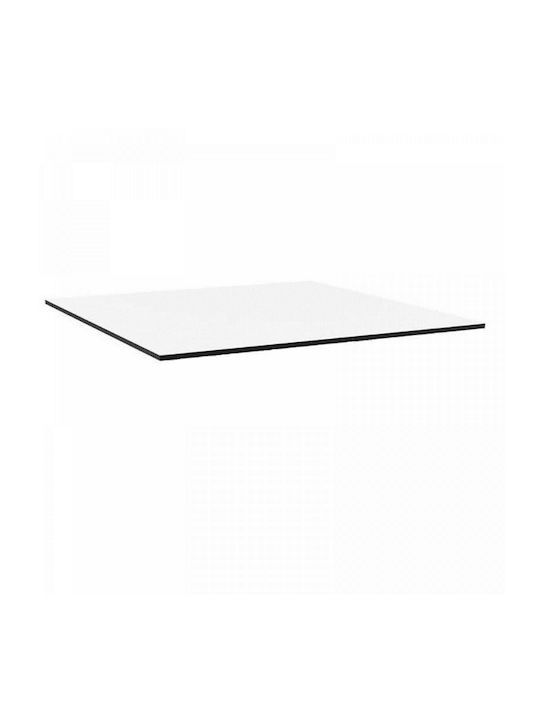 Zita Plus Air Square Table Surface made of Particleboard in White Color 80x80cm 20.0181.1 1pcs