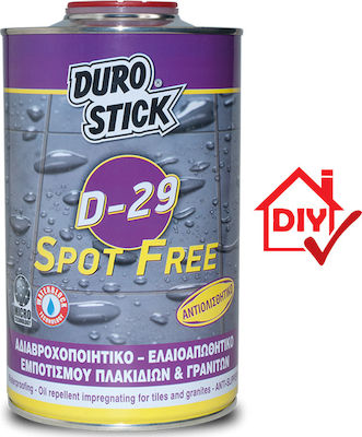 Durostick D-29 Spot Free Αδιαβροχοποιητικό, Ελαιοαπωθητικό Εμποτισμού Πλακιδίων & Γρανιτών 1lt