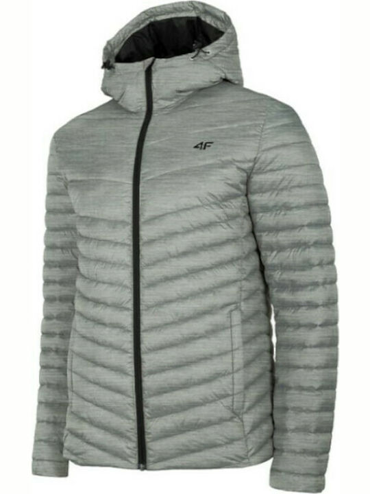 4F Herren Winter Jacke Puffer Gray