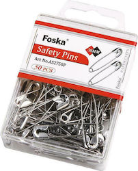 Foska Ațe în culoarea Silver 38 mm 50buc Foska Ațe în culoarea Silver 38 mm 50buc