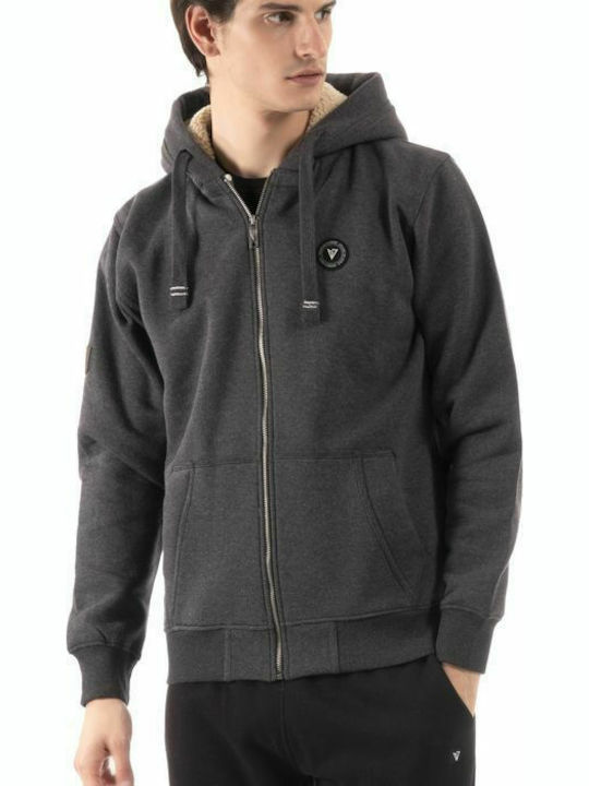 Magnetic North Men's Sweatshirt Jacket with Hoo...