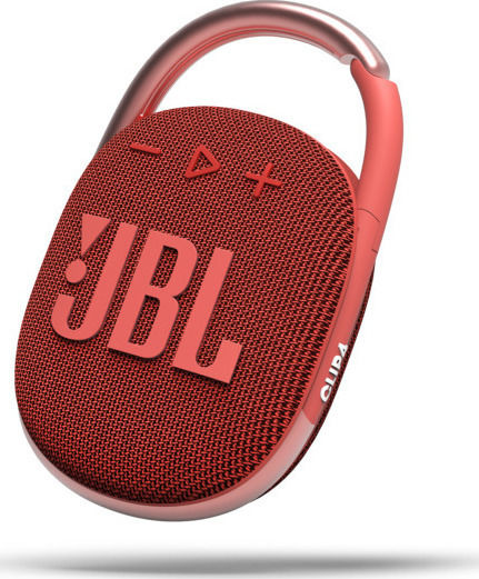 JBL Clip 4 Waterproof Bluetooth Speaker 5W with Battery Life up to 10 hours Red