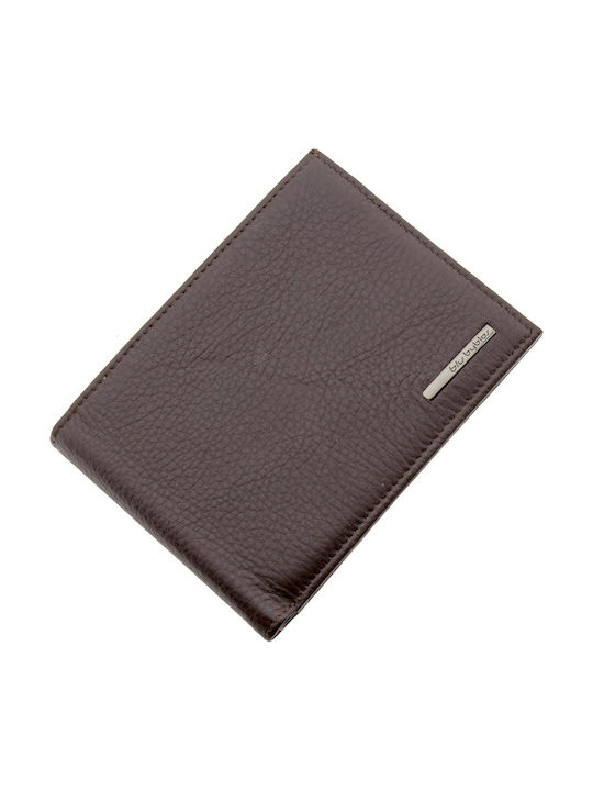 Wallet men's leather wallet Byblos blu 590107015