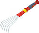 Wolf Garten LD-2K Hand Lawn Rake with Handle