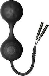 Electrastim Silicone Noir Lula Electro Jiggle Kegel Balls Вагинални топки с вибрация Черен