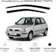 Heko Σετ Ανεμοθραύστες Αυτοκινήτου Μπροστινοί Σκούρο Φιμέ για Nissan Micra K11 3D 1992-2002 2τμχ