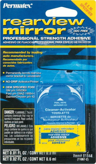 Permatex Rearview Mirror Adhesive Metale 2-Component - 2-component 0.9ml 1buc