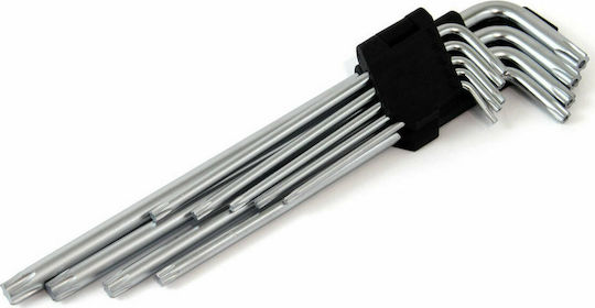 AMiO Σετ 9 Κλειδιά Torx σε Σχήμα L