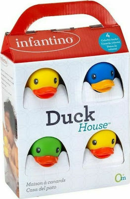 Infantino Duck House Badeenten für 0++ Monate 4Stück