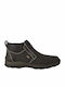 Rieker Piele Negru Ghete barbati cu fermoar 05398-00