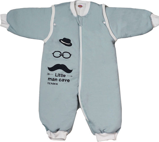 Tender Winter Sleeping Bag with Feet Classic 2.5 Tog Ciel with Detachable Sleeves