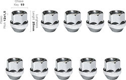 Simoni Racing Nuts Conical 12x1.50/25mm/19 10pcs 10pcs