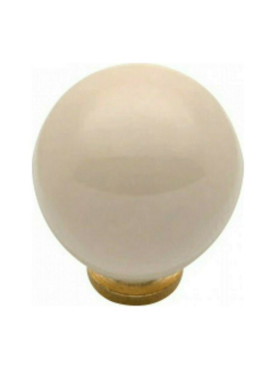 Import Hellas 2041-1 Antique Knob Furniture made of Porcelain Beige D26mm 2041-1 1pcs Import Hellas 2041-1 Antique Knob Furniture made of Porcelain Beige D26mm 2041-1 1pcs