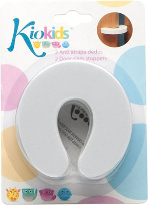 Kiokids Door Finger Protector made of Plastic in White Color 1pcs