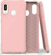 Hurtel Soft Silicone Back Cover Pink (Galaxy A20e)