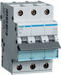 Hager Siguranță automată 25A Tripolară AC MWN325