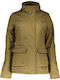 Lee Field Women's Short Lifestyle Jacket for Winter Khaki