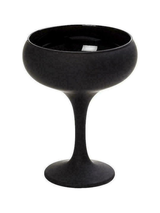 Espiel Maya Glass Champagne made of Glass Black Checkmate Goblet 270ml 1pcs