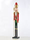 Aca Wooden Christmas Nutcracker 60cm Green