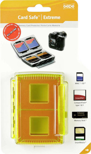 Gepe Card Safe Extreme neon All in One Etui für Speicherkarten