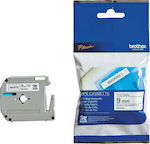 Brother Label Maker Tape 8m x 9mm White