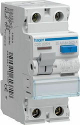 Hager Phasenrelais Leckage der Erde 2x63A 230V