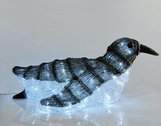 Eurolamp Illuminated Christmas Plastic Figure Penguin Length 30cm