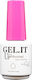 GEL.IT.UP Wipe Off Top Coat for Semi-Permanent Nail Polish 15ml