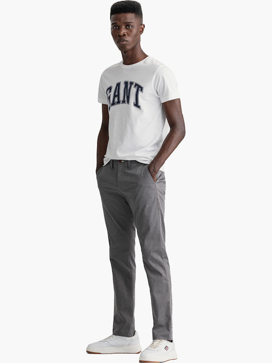Trousers Chino Elastic in Slim Fit Gray