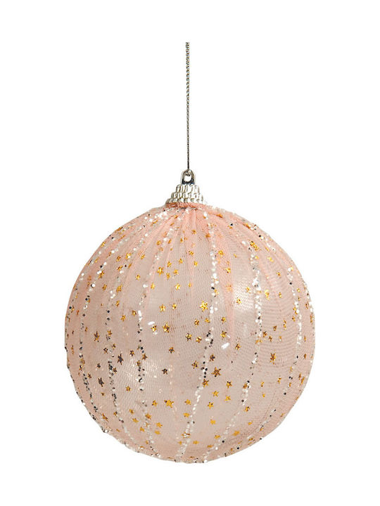 Lianos Christmas Plastic Ball Ornament Pink