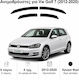 Heko Комплект Ветробрани Dark Fime за Volkswagen Голф 7 5D 2012 4бр