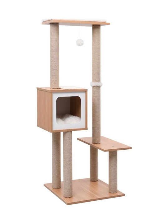 vidaXL Cat Scratching Post Cat Tree 48x48x129 cm