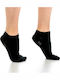 Inizio Damen Einfarbige Socken Schwarz 3Pack