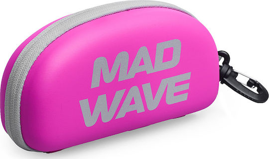 Mad Wave Θήκη Γυαλιών Σκληρή με Φερμουάρ Ροζ