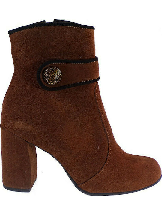 Smart Cronos Suede Women's Ankle Boots Tabac Brown