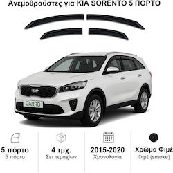 Heko Set Deflectoare Vânt Față și Spate Dark Fime Pentru Kia Sorento 4 Bucăți 20167 Heko Set Deflectoare Vânt Față și Spate Dark Fime Pentru Kia Sorento 4 Bucăți 20167