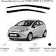 Heko Satz Windabweiser Vordere Dark Fime für Ford Fiesta MK6 3D 2008-2017 2Stück