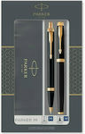 Parker I.M Pen Set Ballpoint with Quill (in a paper cassette) Laque Black