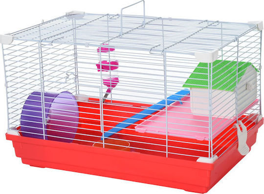 Pawhut Rodent Cage Metal Cage for Hamster 47x30x27 cm 47x30x27cm