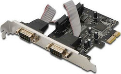 Aten Κάρτα PCIe σε 2 θύρες RS232 DB9 Serial